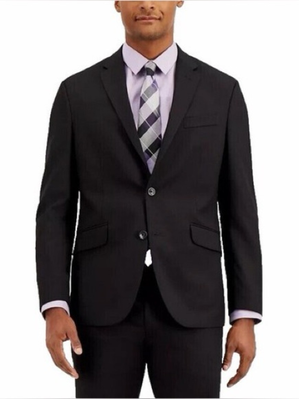 Kenneth Cole Black Single-Breasted Suit